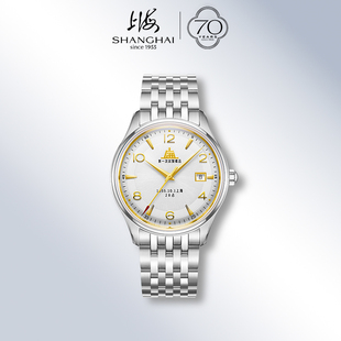 上海手表新款 节日礼物 致敬系列18K黄金大厦体自动机械表S5002