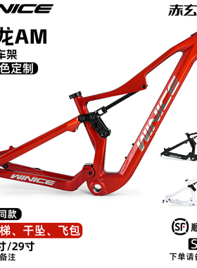WINICE青龙软尾避震速降自行车架AM肖聪同款enduro碳钎维27.5寸29