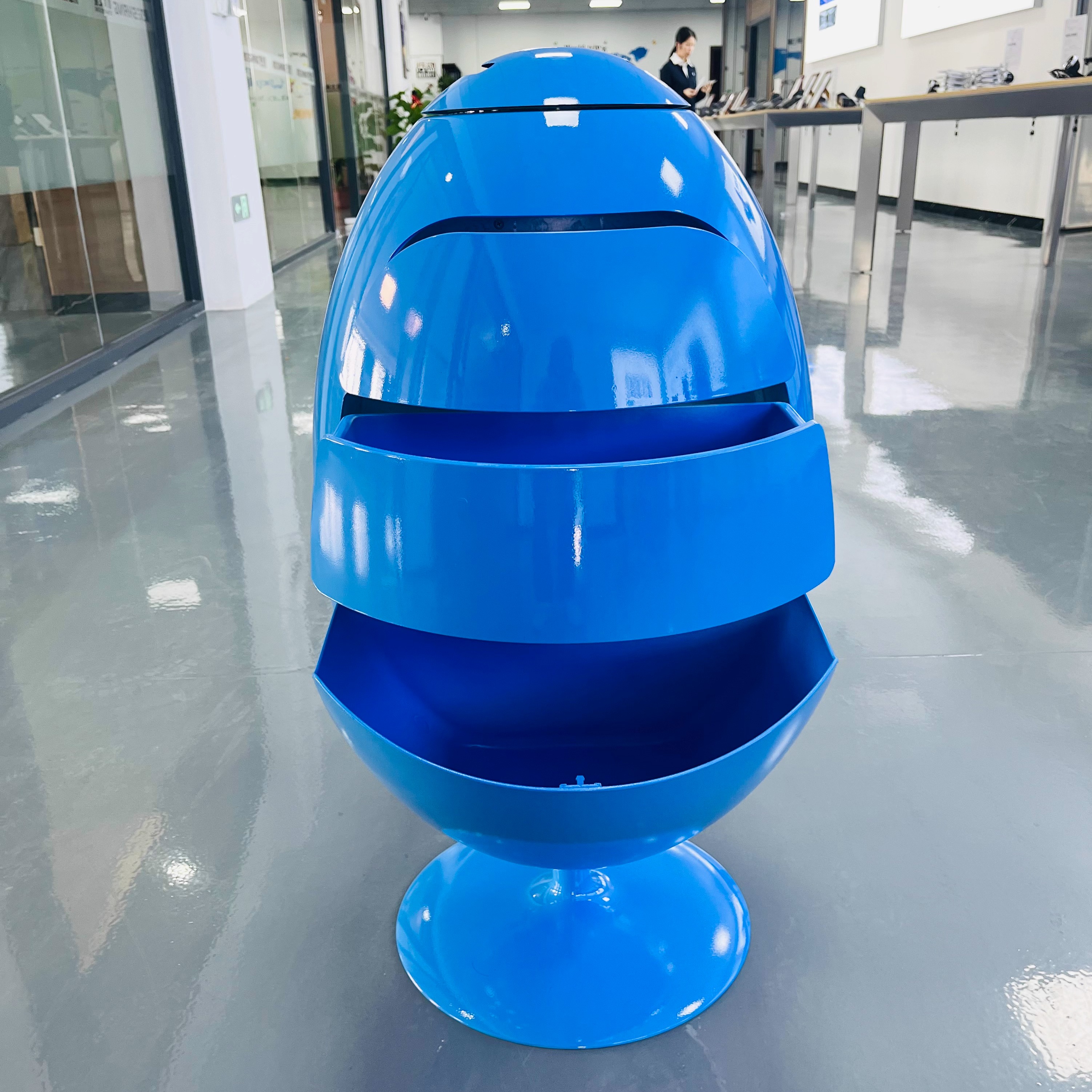 意大利恐龙蛋垃圾桶储物柜收纳柜茶几边柜玄关落地艺术摆件床头柜