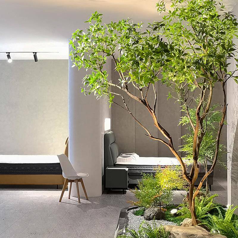 醉马木仿真绿生植造室内外大型假树橱窗装饰场景马醉木造景布置仿