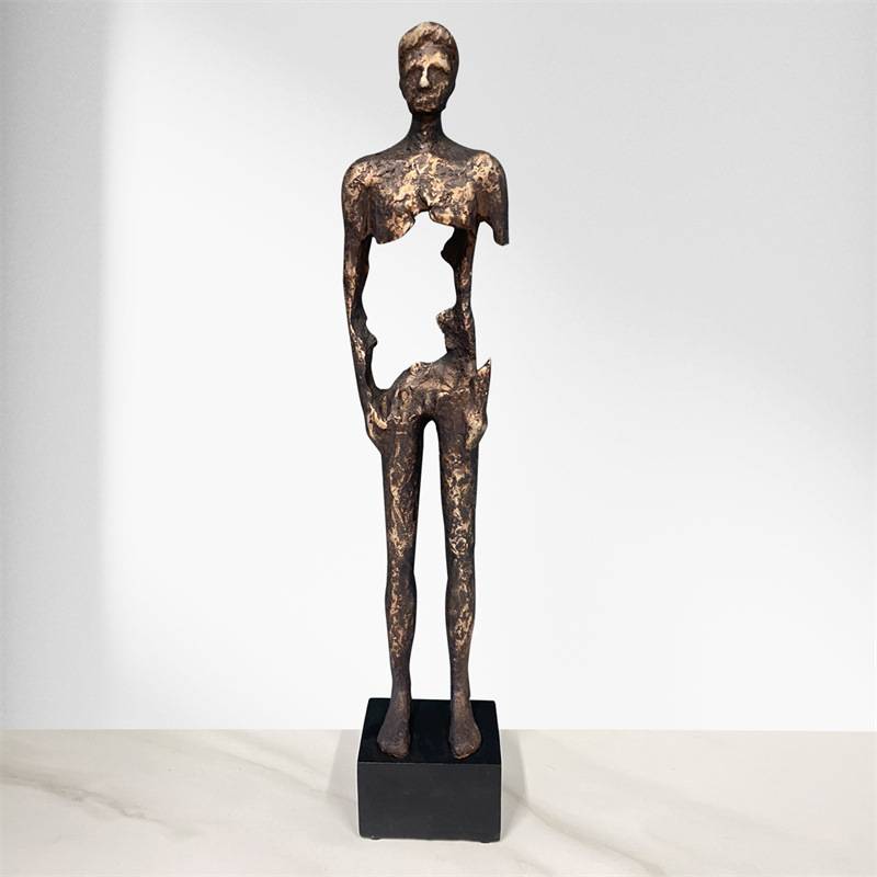 抽象人物摆件创意人体雕塑客厅玄关电视柜办公室家居树脂装饰品