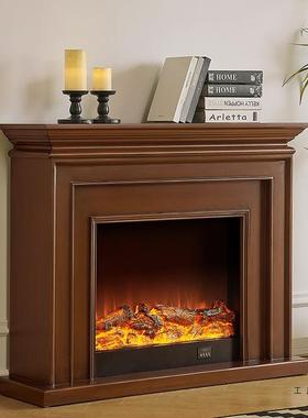 利轩1.2米式壁法炉装饰柜美式式欧电子壁炉72931芯火焰家用定德制