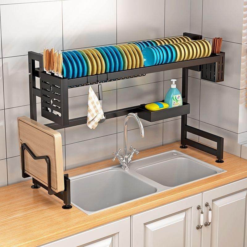 ?房水槽厨置物架多能水池简防易F$p$px}x碗柜收功纳台面碗碟尘沥,厨房/烹饪用具,抹布架/厨房清洁收纳架,淘宝优惠券,粉丝福利购,淘宝优惠卷