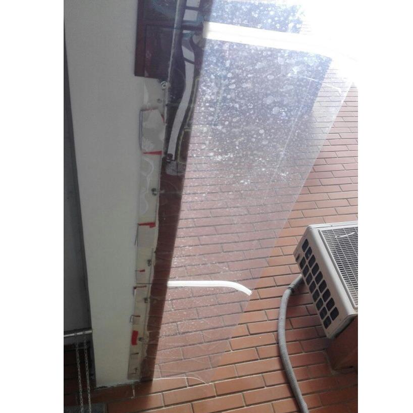 雨棚铝户外合窗隐户耐金力板WJO挡雨板遮阳雨篷形棚子雨搭阳光棚