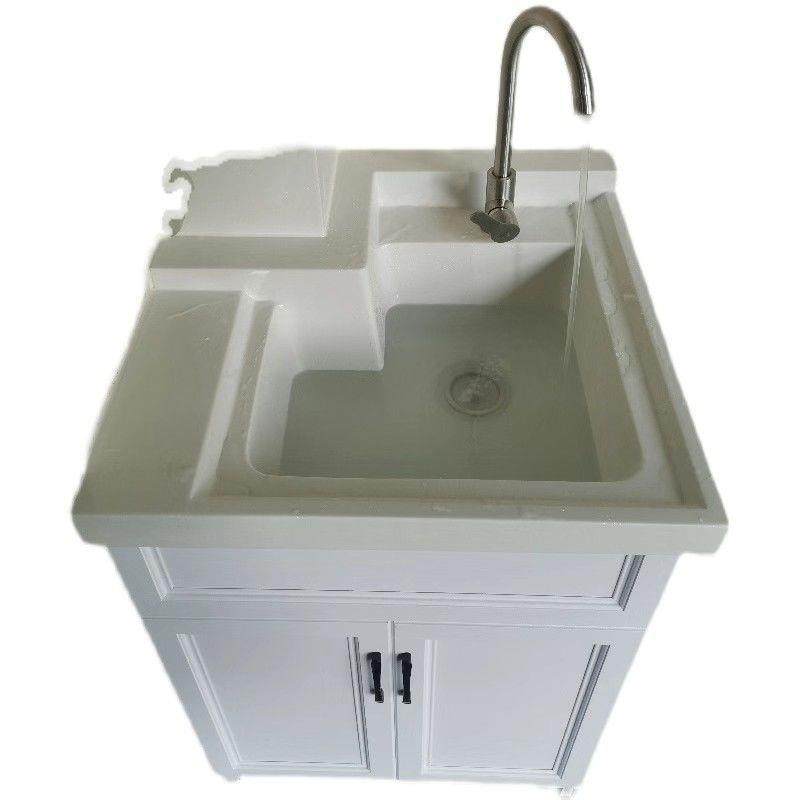 台太空QEG户铝洗柜石阳英石水池洗衣池带搓板水洗衣盆水槽衣一体,家装主材,洗衣机柜,淘宝优惠券,粉丝福利购,淘宝优惠卷