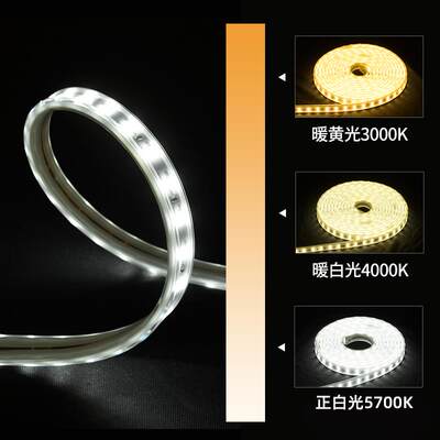 FSL灯带led客厅吊顶家用装饰超亮灯条220v光带线条线灯
