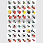 ABB紧凑型色CP3复位凸头按钮带灯CP3绿31GURG 10;10116 910