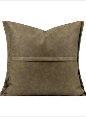 古风绿色抽象EII图案抱枕样板间何拼接靠枕别墅售楼几处沙发靠套