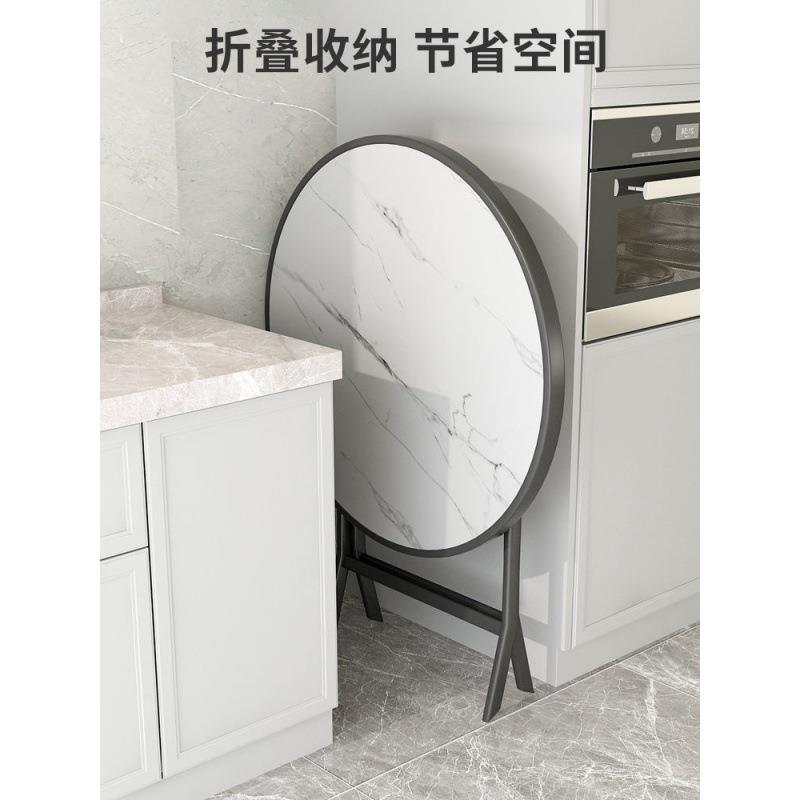 折叠四方桌出租房用小餐桌简约现代可折叠桌子便携户外圆桌小型