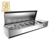 广州厂不家直上型披萨柜锈钢沙桌拉台小VRX1400型沙拉台台销式 冷