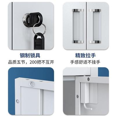 广办公室铁东皮柜文件柜带家柜用矮柜YZQ储物柜资料柜锁档案子书