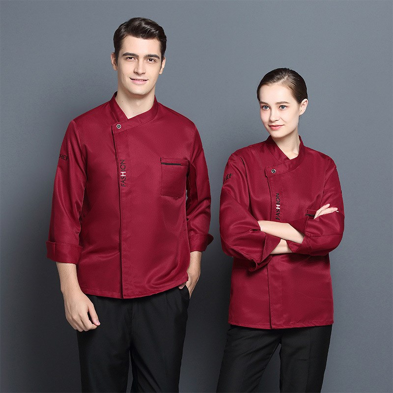 速发厨师工作服男长袖厨房工衣烘焙后厨衣服制服餐饮酒店餐厅服装