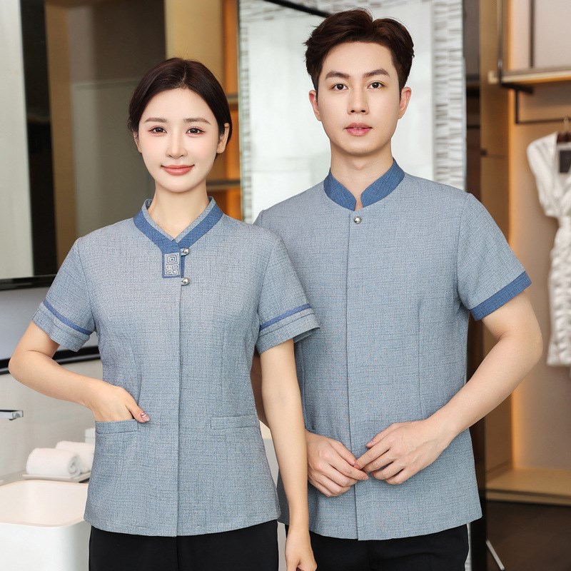 速发酒店保洁工作服夏装透气物业楼层宾馆客房保洁员阿姨AP制服
