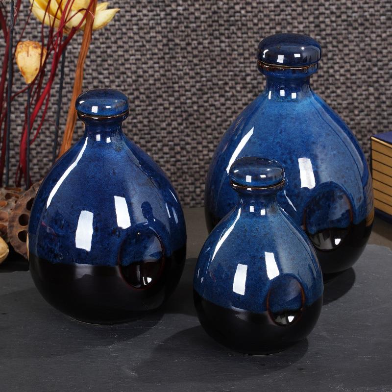 陶瓷酒坛子家用彷古风密封酒罐1斤2斤3斤装酒瓶空瓶白酒高档专用