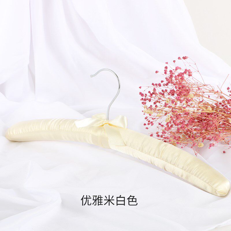 现货速发布艺海绵衣架家用包布棉防变形真丝衫挂毛衣士衣服架防肩