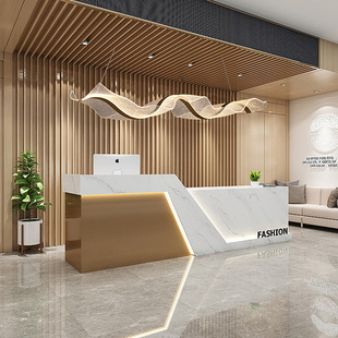 简约l现代ed长条形吊灯轻奢服装 店展厅前台酒店餐厅设计师高级感