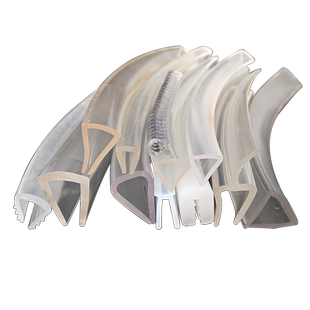 U型透明橡胶一口装饰条玻璃铁皮钢板保护条防划伤密封胶皮包边条