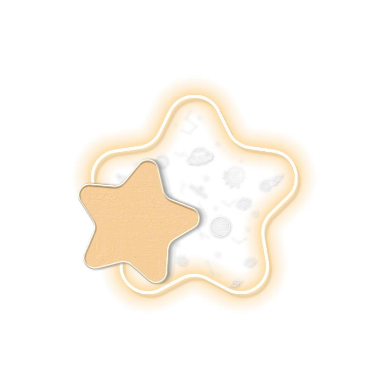 儿童房装饰画星星发光壁灯创意可爱男孩女孩卧室房间床头卡通挂画