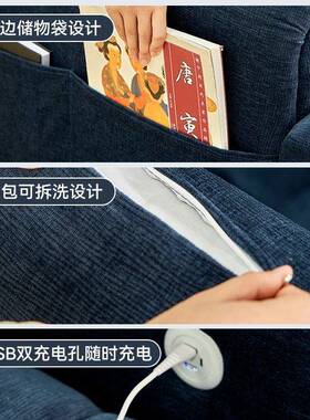 泡芙沙发床尼尔雪卧室客厅可折式叠2一体两用205新款WCI留宿床