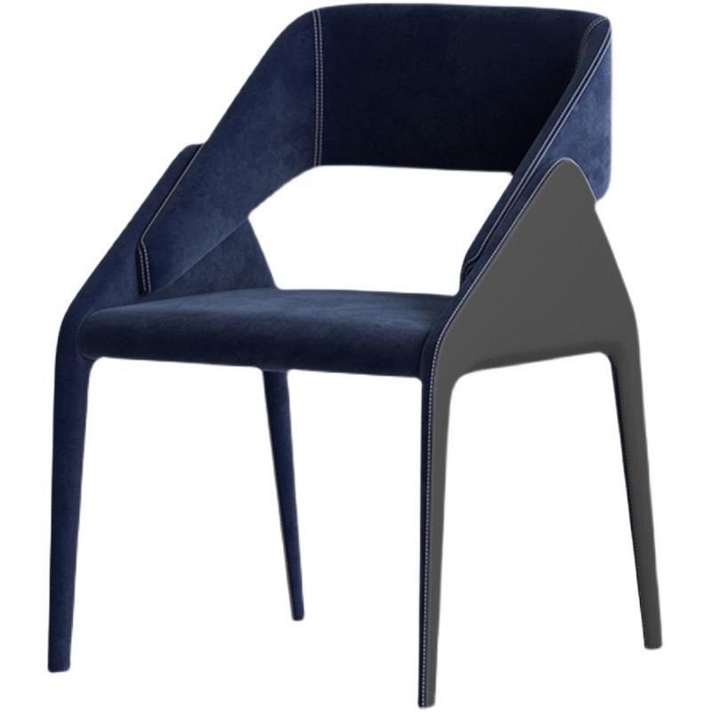 意式轻奢马鞍皮餐椅家约用桌餐现厅代简靠背椅子极简DCO设计师书