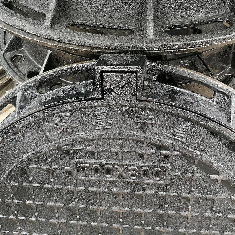 家球HZR铸铁墨井盖球铁井盖雨水井盖700厂*800排水铸铁井盖