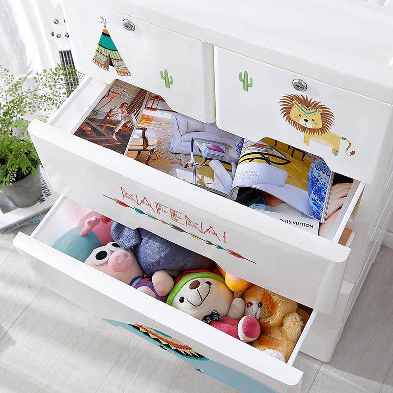 大象卡通儿玩无品牌/具理箱特大式号衣童服塑料抽屉整加厚衣物储