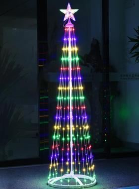 新幻款ED彩遥L控APP圣诞树锥树灯塔灯彩灯节日LEF装形饰氛围灯