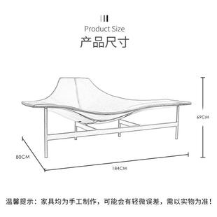 设计师轻奢萨德躺一号航站楼椅简约休IKZ闲椅玻马璃钢书椅沙发架