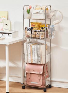 HGC车新款学生移宿儿动书架置物架落地客厅卧室舍简易童小推收纳