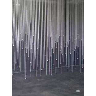 亚婚庆克力水景晶珠品帘背景屏风吊顶t$*&lznj酒店宴会厅成珠链流