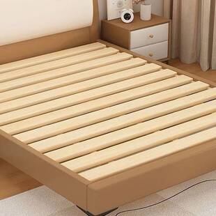 实木儿童床男孩现代简约卧室小户型软包单人床家用1米2女孩公主床