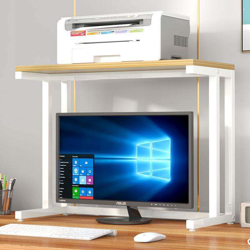 打印机置物架电脑主机架子显示器屏幕办公室收纳架柜隔板层架热卖