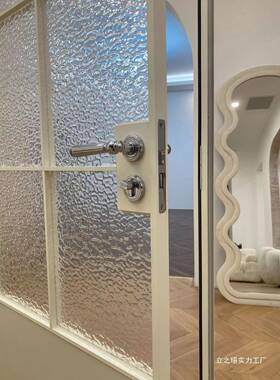 锈AL100184家用门洗手间卫生入户隔断铁艺间门钢浴化玻璃室内门室