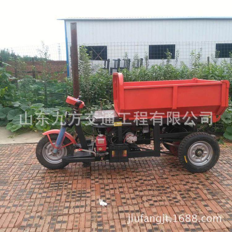 用机动柴油三轮车建筑砂石用轮车三2NTR吨货机动运三农轮车