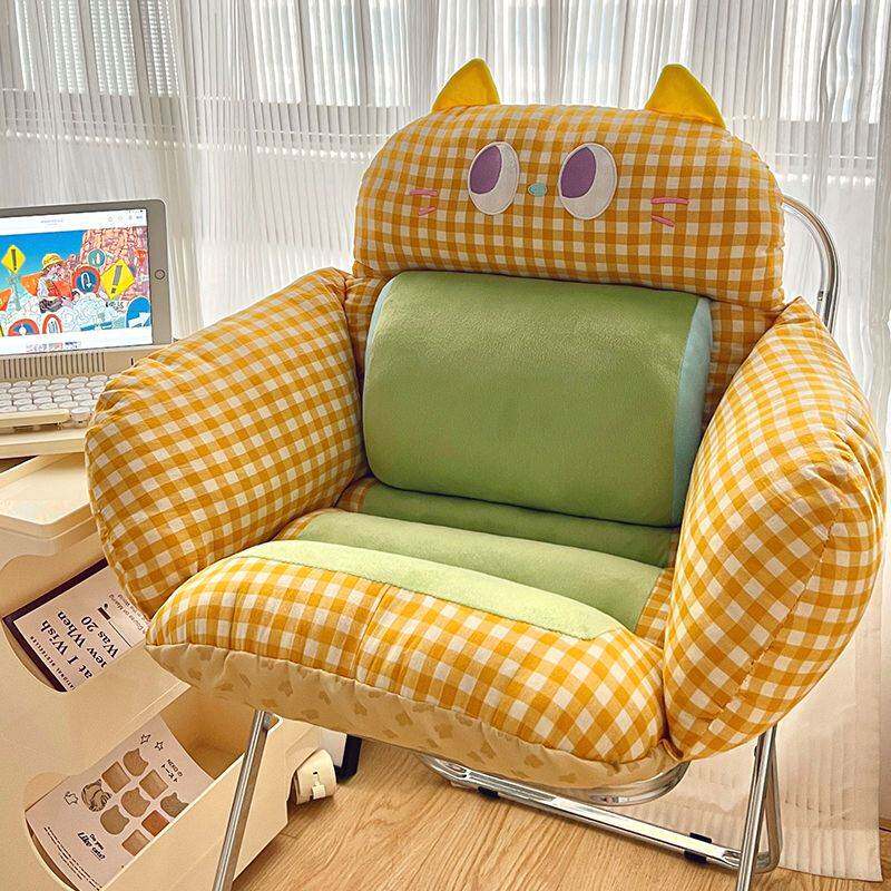 加热冬季坐垫靠背靠垫一体办公室座椅子垫久坐宿舍学生护腰垫加厚