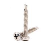 M410不锈钢DIN75头04十字盘自攻钻尾螺丝M.5 5.5 .94.2EDM 4.8