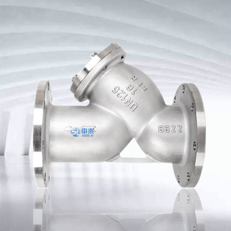 Y型过滤器管道法兰铸钢过滤器GL41H-16不锈钢过滤器滤网滤芯DN200
