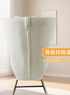 油奶客风厅RLY摇摇椅单懒人沙发单人椅设计师款躺椅卧室阳台休闲