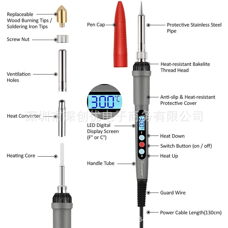 雕铁刻雕烙铁烫花烙画电烙OBO葫芦模板烙画木工彩铅花画烙焊接