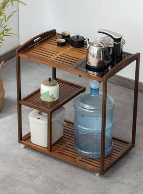 阳移动茶桌小型家用简台茶具全套装小茶VNJ台烧一水壶体式茶桌夫