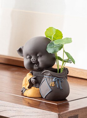 速发桌面道载茶具配件财饰小猪小摆件茶桌茶盘家居装神品造景茶车