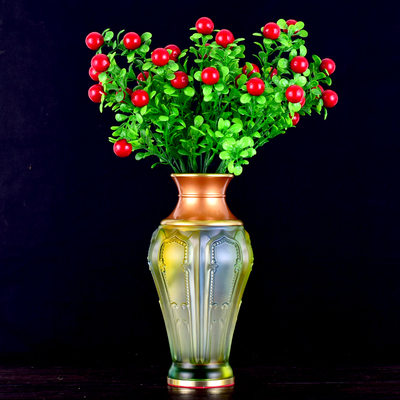 速发有缘佛具仿琉璃莲花花瓶前用摆件供佛奉家可装水插花花盆花器