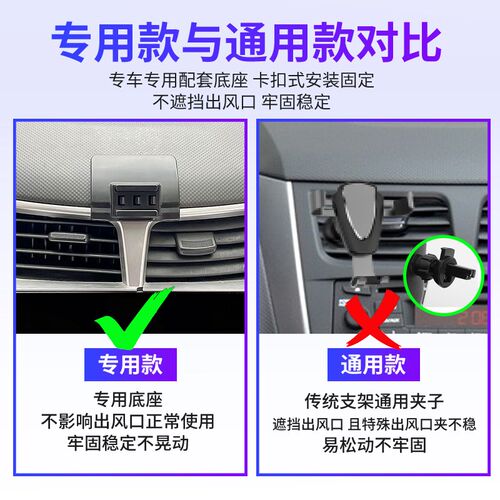 速发适用于14-16款现代瑞奕专用车载改装饰导航支架底座配件
