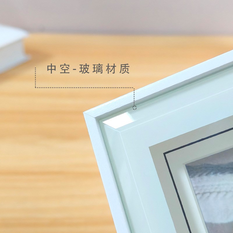 速发创意三宫格玻福相框摆台婚约全家璃结简照影楼装饰摆件
