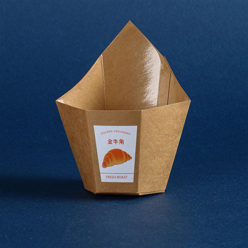 速发金牛角面包纸托巧克力牛奶棒纸盒好利来治米芝士三玉明盒