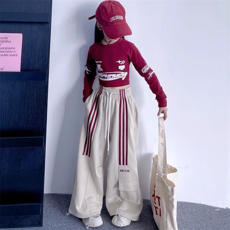 速发爵士舞服装孩少儿街舞嘻哈舞台走炸套j装azz潮酷秀街演出服春