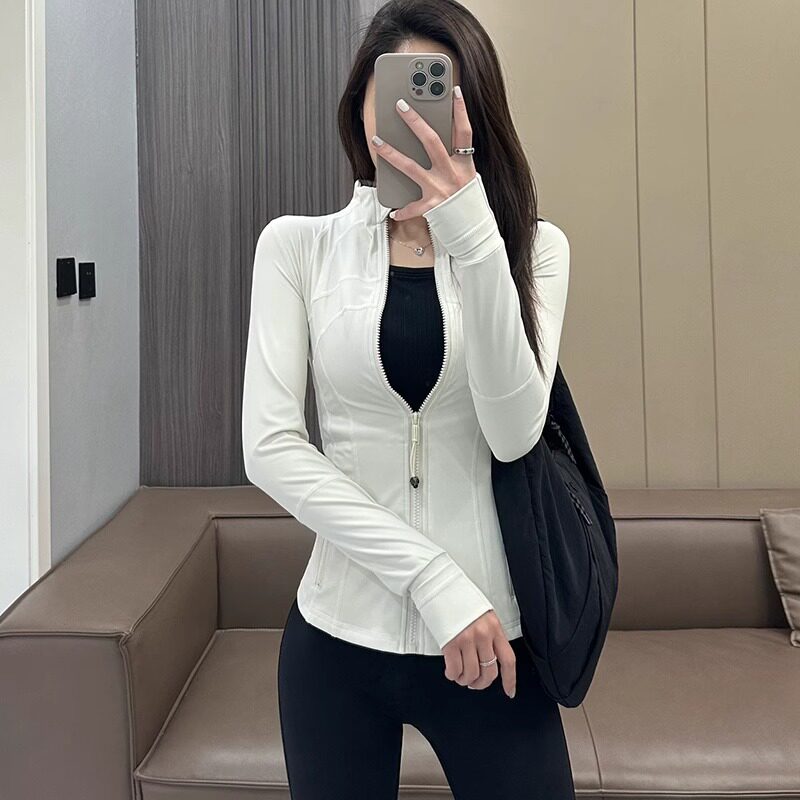 速发经典款春瑜户外跑步运夹外套季伽服上衣立领休闲健身长袖动克