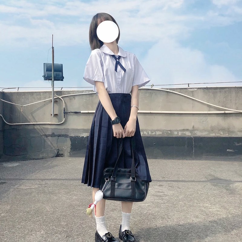 速发jk制服基础款夏季泰学校服长业高中国生学院风毕裙季班服套装