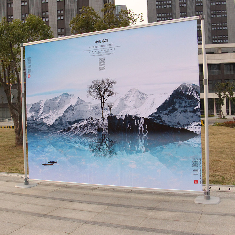 速发快展展架拉网展架快架秀幕子广告屏风背景架展板板展示架