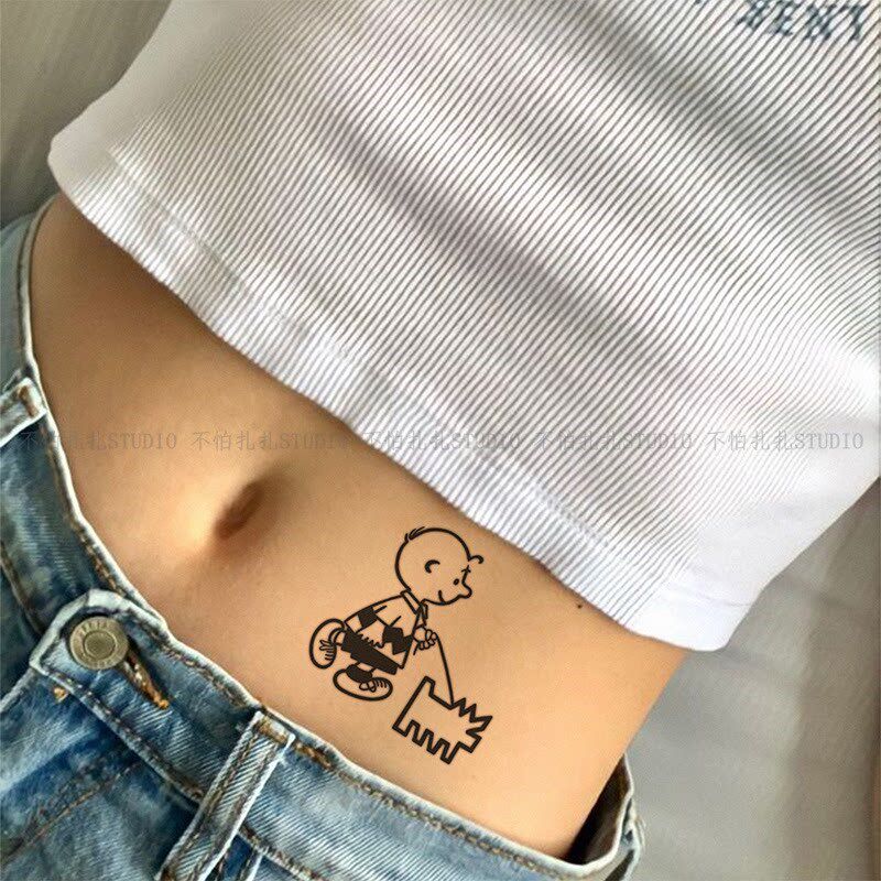 速发新款草本纹身贴防水防搓is个性男手臂腿部刺青